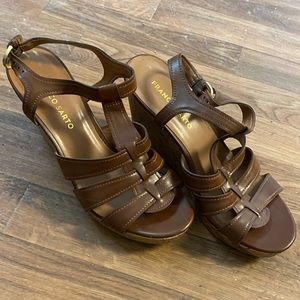 Brown Wedge Sandals